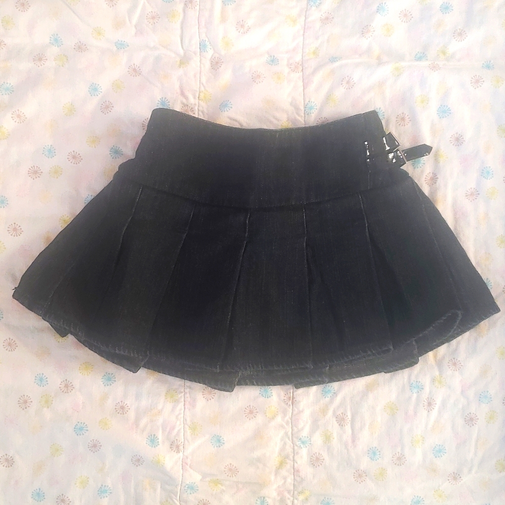 XoXo Dark blue denim baby skirt